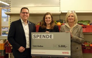 Stadtwerke Gießen spenden 5.000 Euro an die Tafel Gießen